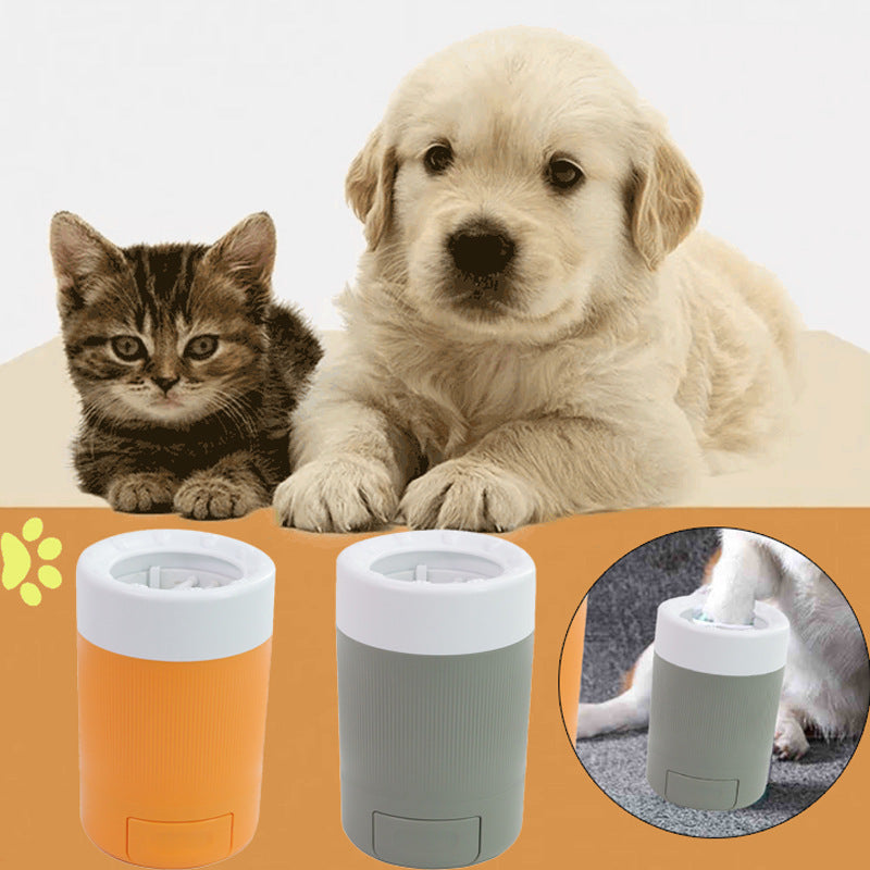 Dog Paw Cleaner with Soft Silicone Bristles