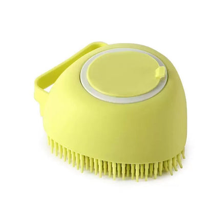 Silicone Pet Bath Massage Brush & Grooming Scrubber