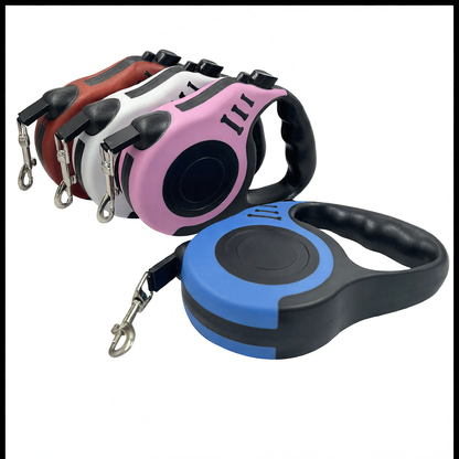 Retractable Dog & Cat Leash – Smooth Auto-Lock, Ergonomic Grip, 3m & 5m