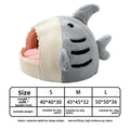 Shark Pet Bed – Cozy Enclosed Cave Bed for Cats & Small Dogs