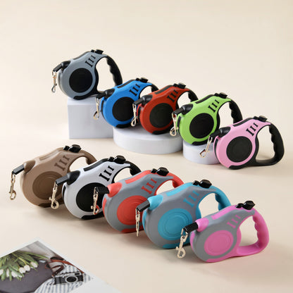 Retractable Dog & Cat Leash – Smooth Auto-Lock, Ergonomic Grip, 3m & 5m