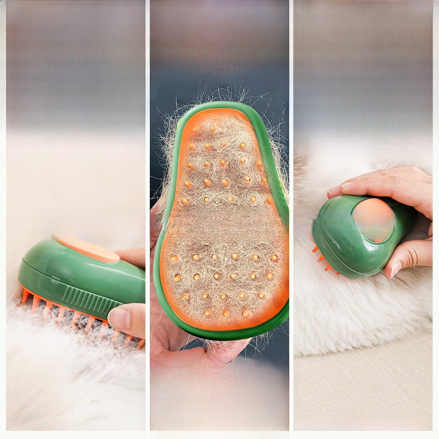 3-in-1 Electric Steam Pet Brush – Brush, Steam & Detangle in One